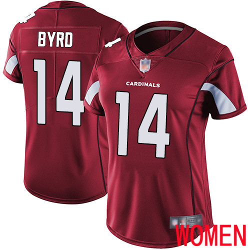 Arizona Cardinals Limited Red Women Damiere Byrd Home Jersey NFL Football #14 Vapor Untouchable